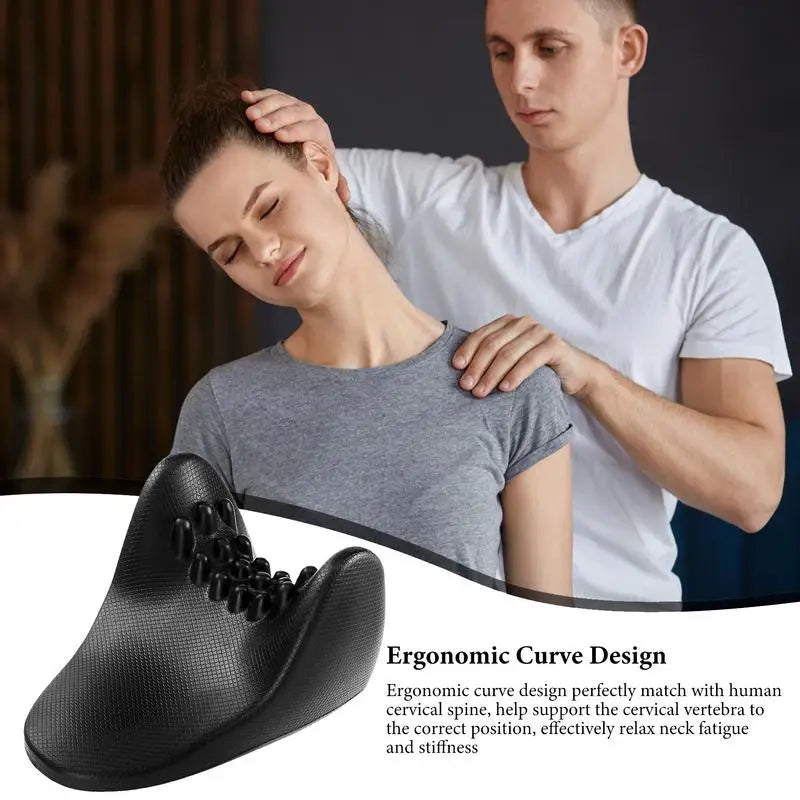 Neck Pillow Neck Shoulder Stretcher Relaxer Cervical Device Pillow For Pain Relief Cervical Spine Alignment Gift Massage Pillow