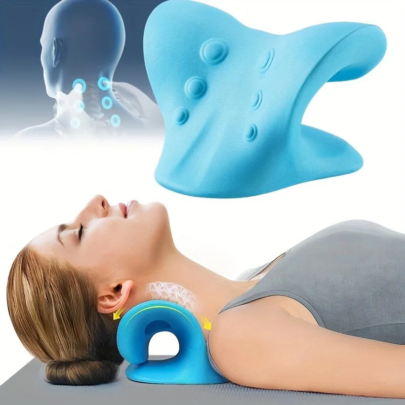 Neck Stretchers for Neck Pain Relief, Neck Traction Devices for Spine Alignment Chiropractic Pillows, Neck and Shoulder Relaxers